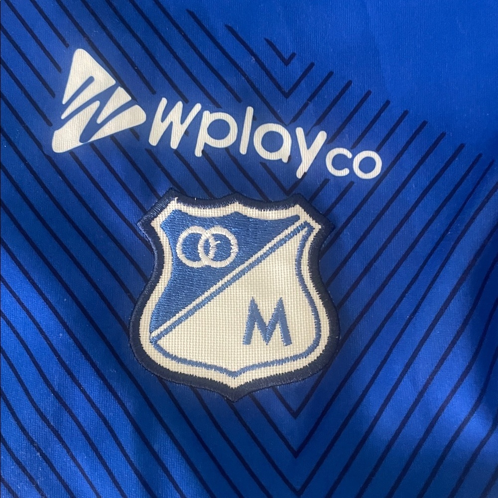 Blue soccer Sports Shirt - Picture 2 of 6